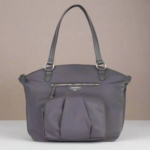 TWELVELittle Diaper Baby Shoulder Bag Large Nylon Tote Gray Allure Crossbody - Picture 1 of 7
